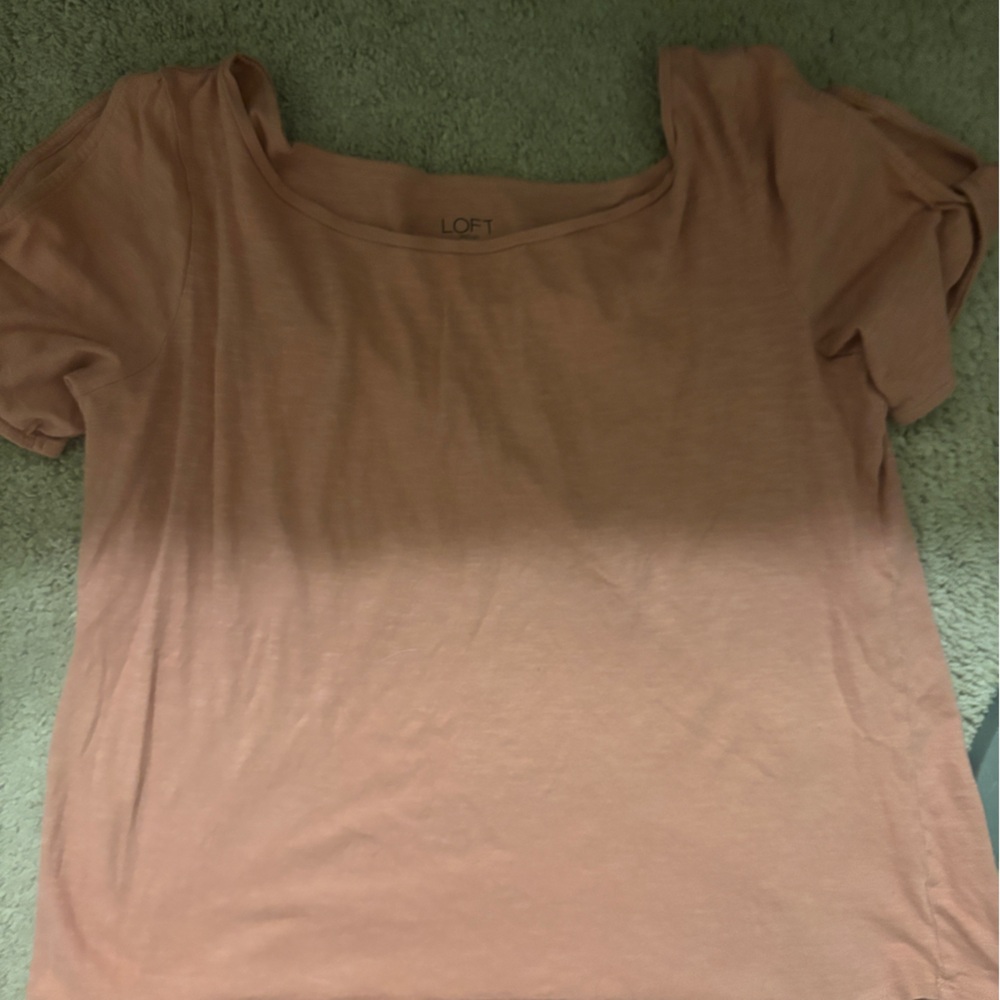 Twisted cold shoulder shirt